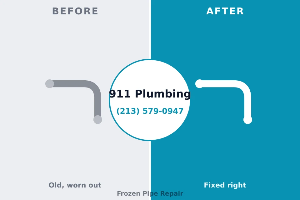 Before and after: plumbing company Elida, OH